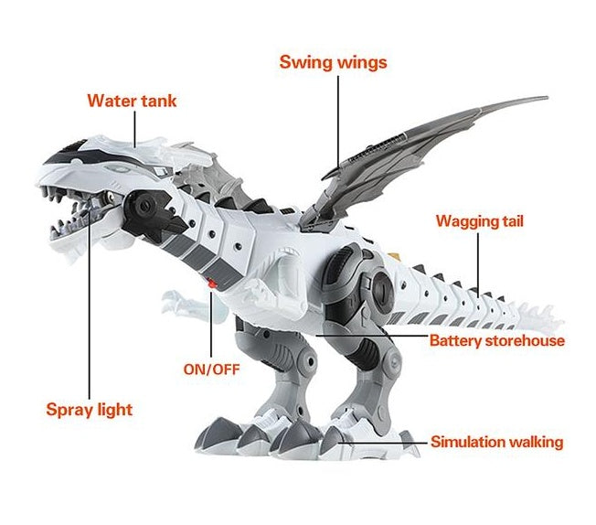 Sound and Light ABS Dinosaur Robot Toy for Kids – Interactive Educatio ...
