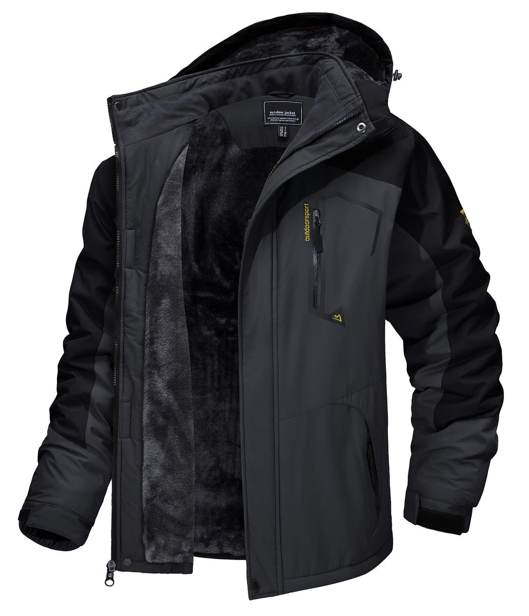 Outdoor Waterproof Winter Jacket with Detachable Hat for Teens and You ...