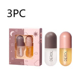Day Night Instant Volume Lip Plumper Oil, Clear, Long Lasting, Nourishing, Repairing, Fine Line Reduction Care, Beauty Cosmetics