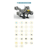 Assembled Building Blocks Large Spacecraft Model Ornaments