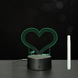 3D Acrylic Handwriting Message Board LED Light, Creative Note Lamp