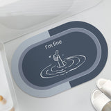 Cushion Bathroom Sliding Door Floor Bathroom Foot Mat