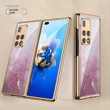 Foldable Screen Phone Case All-inclusive Electroplated Glass Shell