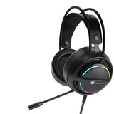 Head-Mounted Gaming Headset with Wired Microphone