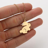 INS Light Luxury Personality, Cute Cartoon Animal Pendant Necklace