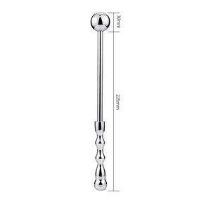 Stainless Steel Butt Plug, Hand Tapping Jewel