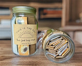 Handmade Bible Verses Jar, 67 Color-coded Bible Verses about Emotions and Feelings, Display a Godly Gift of Christ