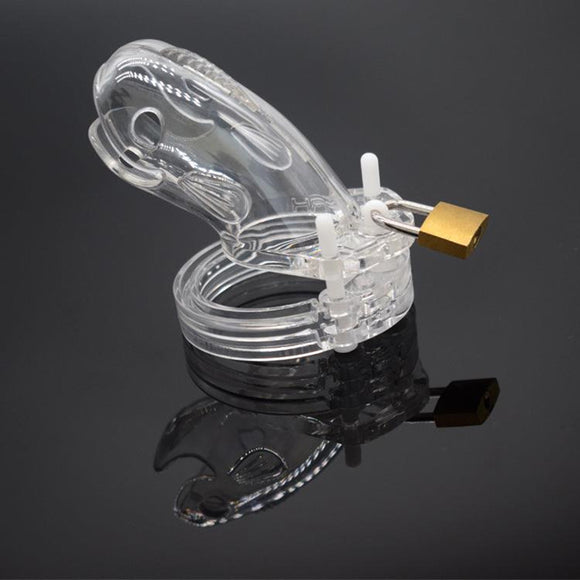 Male Plastic Chastity Lock, Catheter Device