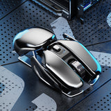Metal 2.4G Gaming, Wireless Office Home, Silent Rechargeable Waterproof Mouse