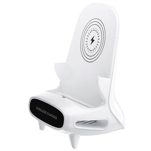 Portable Mini Chair Wireless Charger, Mobile Phone Desk or Holder, 10W Fast Charge, Best for Gifting