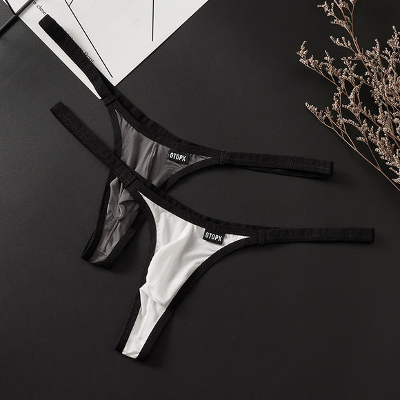 Men's Personality T-front and T-back U Convex Briefs (Pack of 2)