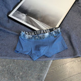 Cotton Low Waist, Tight U Convex Boxer Briefs for Men