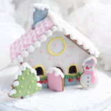 DIY Baking Christmas Snowman House Cutter Moulds