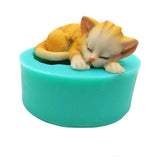 Miniature Kitty Cartoon Fondant Silicone Mold