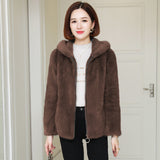 New Winter Thick Fur-lined Hooded Coat, Small Jacket