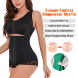 Women's Belly Contraction Bodybuilding Breasted Corset, Jumpsuit