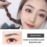 4-Fork Eyebrow Pencil – Long-lasting Waterproof Microblading Effect Brow Pen