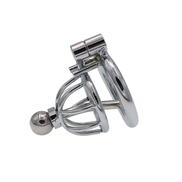Chastity Device Lock Metal Cage, Male Catheter