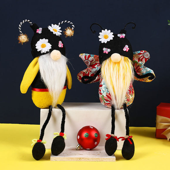 Bee Festival Flower Butterfly, Long Legs Faceless Doll