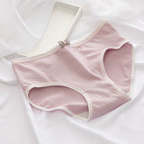 Women’s Cotton Mid-waist Briefs – Soft Everyday Student Style Panties