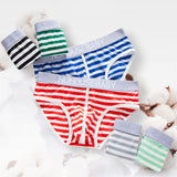 Men's Pure Cotton Sexy Low Waist Briefs Panties