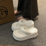 Thick Soled Sloping Heel Slippers for Women, Trendy Summer Outerwear