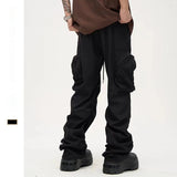 Men’s High Street Cargo Pants – Straight Fit Multi-pocket Utility Trousers