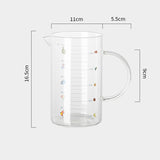 Large-capacity Garden Measuring Cup Kitchen Baking Measuring Tool with Graduated Glass
