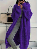 Style Icon, Loose Thick Knitted Coat for Women