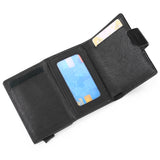 Retro PU Coin Purse Aluminum Alloy Wallet Men's RFID Anti-theft Metal Card Holder