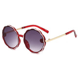 Children’s Vintage Round Sunglasses with Wave Frame
