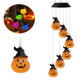 Outdoor Solar Wind Chime Lamp Hummingbird Butterfly Ball Garden Decoration