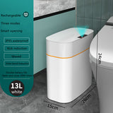 Smart Trash Can with Lid for Bedroom and Living Room, Kitchen Storage Container, Induction Small Car Box, Automatic Smart Dustbin for Bathrooms