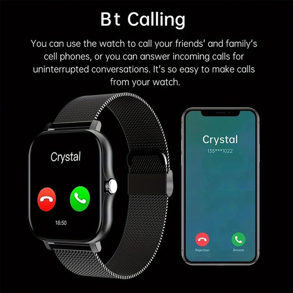 1.44 inches TFT Screen, Full Touch, Unisex, Bluetooth Calling, Smart Watch