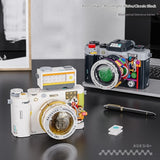 Building Blocks, Mechanical Universe Retro Camera Assembled Handmade Toy, Model Ornaments