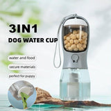Dog Water Cup Drinking Food, Three-in-one Portable Small Multi-functional Pet Cups, Pet Supplies