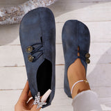 INS Square Toe Slip-on Sandals, Summer Fashion Soft Flat Shoes for Women