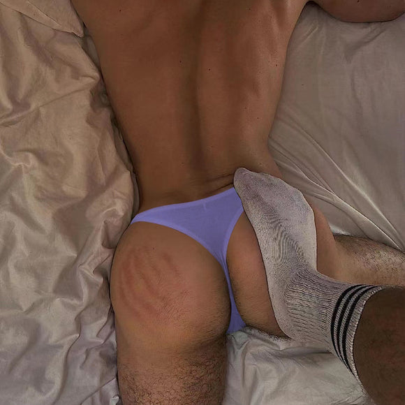 Men's Breathable Solid Low Waist G-string Pants Undergarments