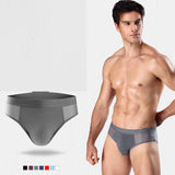 Men's Ice Silk, Hollow Mesh, Mid Waist Briefs
