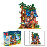 Street View, Medieval Tree House Building Model, Assembling Educational Toys