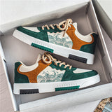 Fashion New Leather, Casual Men's Sneakers