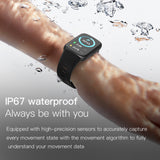 Blood Oxygen, Heart Rate Pedometer, IP67 Sports Watch