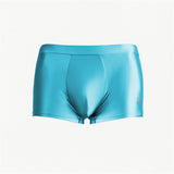 Men's Fashion, Breathable High Shine Spandex, Sports Ice Silk Boxer Briefs