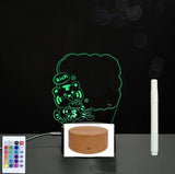 3D Acrylic Handwriting Message Board LED Light, Creative Note Lamp