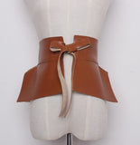 Extra Wide Leather Waist Belt – Adjustable Support & Shaping Fit