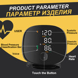 Rechargeable Talking Blood Pressure Monitor with Touch Screen