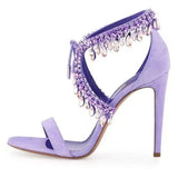 Stiletto Heel Rhinestone, Simple Women's Shoes