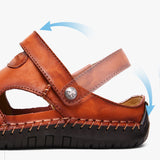 Men's Closed Toe Sandals, Summer Adjustable Slides Slippers, Fashion Beach Shoes
