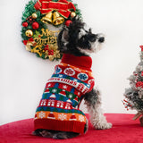 Autumn and Winter Christmas Sweater, Turtleneck 2-leg Dog Clothes