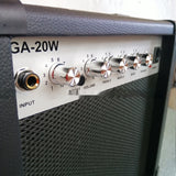 20W Electric Guitar Loudspeaker Electricity Box, Wooden Guitar Speaker Folk Play